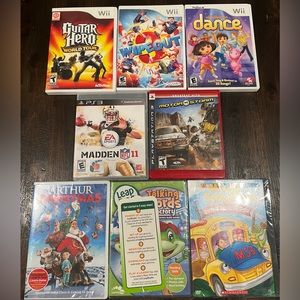 Wii Games, PS 3 Games & DVDs